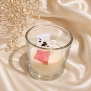 scented poker glass candle